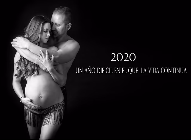2020, un año difícil en el que la vida continúa: pareja esperando un bebé