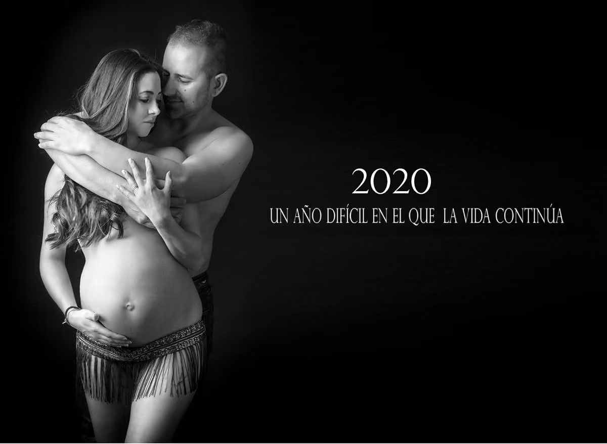 2020, un año difícil en el que la vida continúa: pareja esperando un bebé